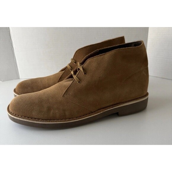 Clarks Men's chestnut Suede Lace Up Chukka Ankle Dress Boots Size 11 M 15522 - Picture 1 of 15
